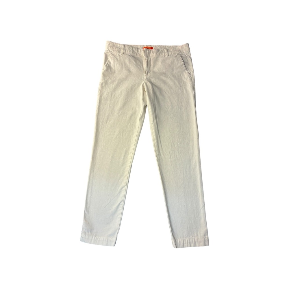 Joe Fresh Women's Chino‎ Pants Off White Size 4 Straight Leg Casual